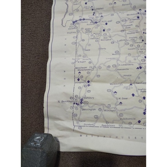 Map Vermont covered bridges State Of Vermont Agency Of Transportation 1988 map - Picture 4 of 13